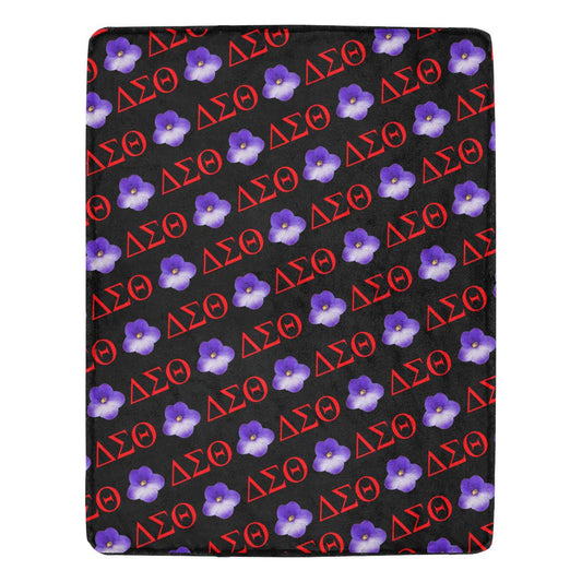 African Violet Fleece Blanket