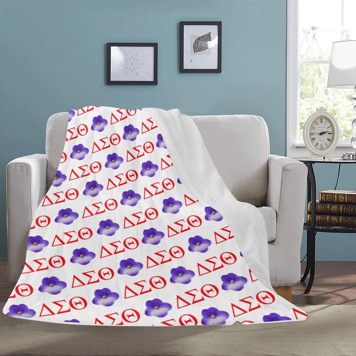 African Violet Fleece Blanket