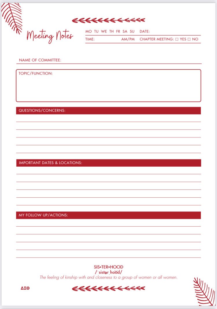 Elephant Meeting Journal